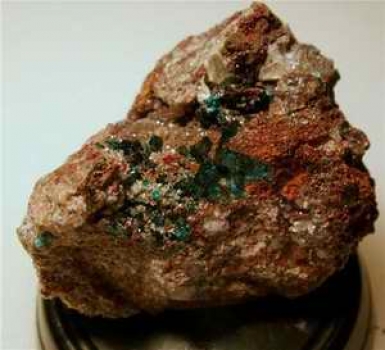 Bra Pris Sällsynt Mycket Fin Kristall av Dioptas på Matrix 60,2 gram Synnerligen Populär Vacker Samlar mineral från Kaokoveld, Namibia Köp Nu!