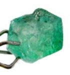 Bra Pris Rå Oslipad Mycket Sällsynt Intensiv Blåaktigt Grön Smargad Kristall 1,18 carat Naturlig Kristall Transparent från Colombia Köp Nu!
