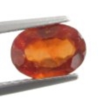 Billigt Pris Rödaktigt Orange Hessonit Granat 1,19 carat Oval Slipning Härlig Färg från Afrika Köp Nu!