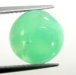 Bra Pris Mycket Fin Grön Krysopras 4,75 carat Rund Cabochon Slipning Bra Kvalite & Jämn Färg från Afrika Köp Nu!