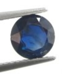 Bra Pris Fin Kvalitet Vacker Djup Blå Safir 1,26 carat Rund Slipning Härlig Färg från Afrika Köp Nu!