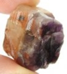 Bra Pris Obehandlad Rå Oslipad Violett med Vit Kvartsbandad Ametist 69,12 carat Naturlig Kristall Bit Fin Färg & Kvalitet från Brasilien Köp Nu!