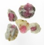 Bra Pris Parti 5 st Sällsynt Purpur Röd Rubin 37,77 carat Naturlig Kristall i Matrix Fin Kvalitet & Färg från Jagdlek Afganistan Köp Nu!