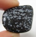 Bra Pris Trumlad Snöflinge Obsidian 18 gram Skarpa Färger och Snyggt Mönster Köp Nu!