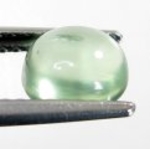 Good Price Very Nice Colour Applegreen Prehnite 1,20 carat Oval Cabochon Cut Fully Transparent & Top Quality from Madagascar Purchase Now!
