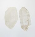 Good Price Parcel 2 pcs Rough Uncut Genuine Rock Crystal (Colourless Quartz) 110 carat Natural Terminated Crystal Nice Quality from Brazil Purchase Now!