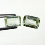 Bra Pris Parti 2 st Mycket Vacker Gulaktig Grön Heliodor (Beryll) 0,86 carat Oktagon Slipning Fin Kvalitet fr Madagaskar Köp Nu!