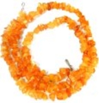 Good Price Necklace Chips of Polished Genuine Amber 85 carat Lovely Yellow Color Translucent from the Baltic Sea Buy Now!
