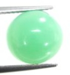 Bra Pris Mycket Fin Grön Krysopras 4,76 carat Oval Cabochon Slipning Bra Kvalite & Jämn Färg från Afrika Köp Nu!