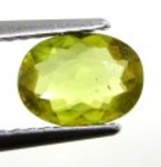 Bra Pris Mycket Vacker Neon Gulgrön Sphene (Titianit) 0,84 carat Oval Slipad Mycket Fin Kvalitet & Lyster från Madagaskar Köp Nu!