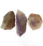 Bra Pris Parti 3 st Obehandlad Rå Oslipad Violett med Vit Kvartsbandad Ametist 80,80 carat Naturlig Kristall Bit Fin Färg & Kvalitet från Brasilien Köp Nu!