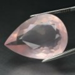 Bra Pris Certifierad Mycket Vacker Rosen Kvarts 36,72 carat Dropp Fasett Slipning Bästa Kvalitet från Brasilien Köp Nu!