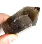 Bra Pris Stor Vacker Rök Kvarts 128,7 gram Naturlig Terminerad Kristall Transparent Jämn Brun Färg & Bra Kvalitet från Brasilien Köp Nu!