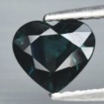 Bra Pris Obehandlad Mycket Fin Kvalitet Vacker Grön Blå Safir 0,99 carat Hjärt Slipning Härlig Färg&Lyster från Nigeria Köp Nu!
