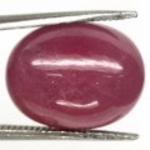 Bra Pris Mycket Fin Kvalitet Behandlad Rödrosa Rubin 15,36 carat Oval Slipad Cabochon från Madagaskar Köp Nu!
