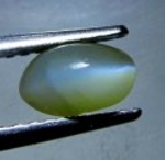 Bra Pris Vacker Mycket Sällsynt Krysoberyll Kattöga 0,81 carat Oval Cabochon Slipning Samlarsten Skarpt Öga från Sri Lanka Köp Nu!
