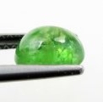 Bra Pris Mycket Fin Grön Tsavorit Granat 1,54 carat Oval Cabochon Mycket Bra Slipning & Lyster från Tanzania Köp Nu!