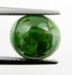 Bra Pris Fin Kvalitet Mycket Sällsynt Grön Demantoid Granat 3,98 carat Oval Cabochon Slipad Fin Färg & Lyster från Afrika Köp Nu!