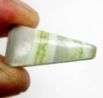 Bra Pris Mycket Fin Bandad Grön Opal 14,26 carat Fancy Cabochon Bra Färg & Kvalitet från Peru Köp Nu!