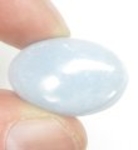 Bra Pris Mycket Vacker Blå Spets Agat 25,93 carat Oval Cabochon Slipning Väldigt Fin Färg & Kvalitet från Namibia Köp Nu!