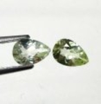 Bra Pris Parti 2 st Mycket Vacker Gulaktig Grön Heliodor (Beryll) 0,72 carat Dropp Slipning Fin Kvalitet fr Madagaskar Köp Nu!