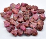 Good Price Parcel 34 pcs Untreated Rough Uncut Ruby 94,24 carat Natural Crystal Nice Colour from Tanzania Purchase Now!
