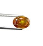 Bra Pris Mycket Sällsynt Gulaktigt Orange Sfalerit 2,51 carat Oval Slipning Mycket Bra Lyster & Kvalitet från Spanien Köp Nu!