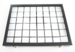 Bra Pris Etui låda för ädelstenssamlingen med låsbart lock i glas, inklusive 48 st 30x30 mm box. Storlek på lådan är 280x210 mm Köp Nu!